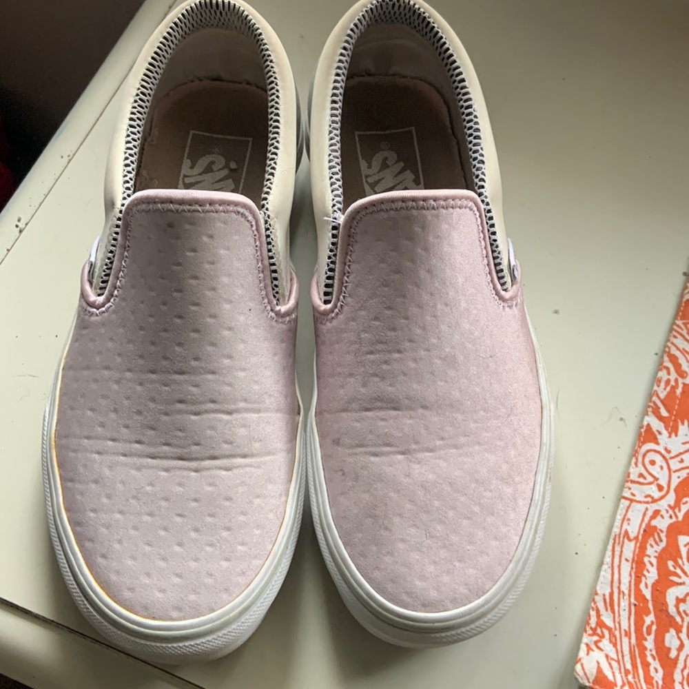 High Material Light Pink Vans